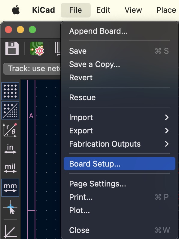 Board Setup