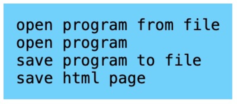 Open program